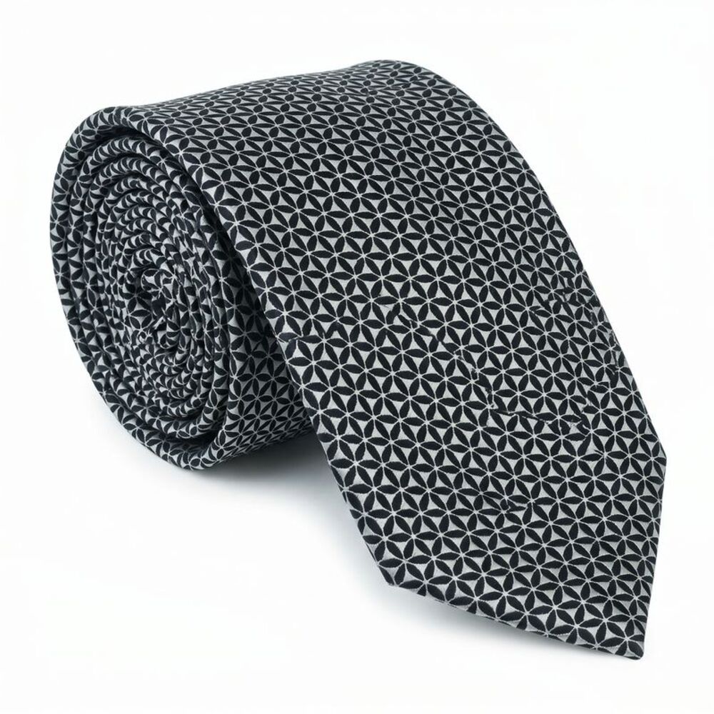 Emporio Armani Black Silk Blend Tie